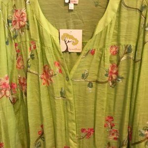 Fig and flower blouse